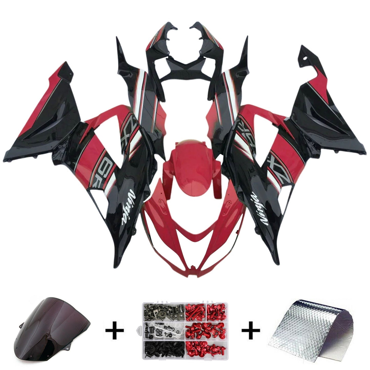 2013-2018 Kawasaki ZX6R 636 Fairing Kit Bodywork Plastic ABS