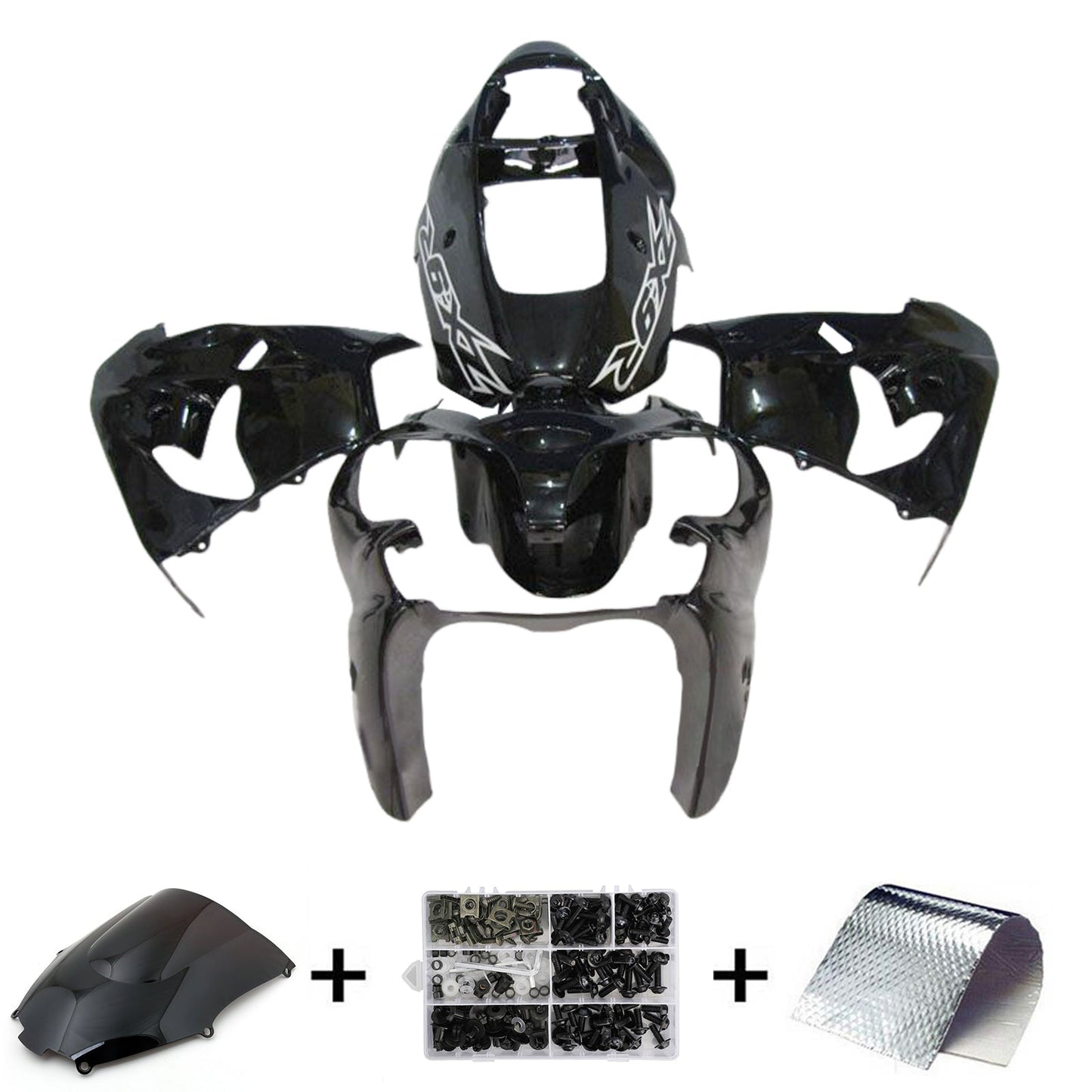2002-2003 Kawasaki ZX9R Fairing Kit Bodywork Plastic ABS