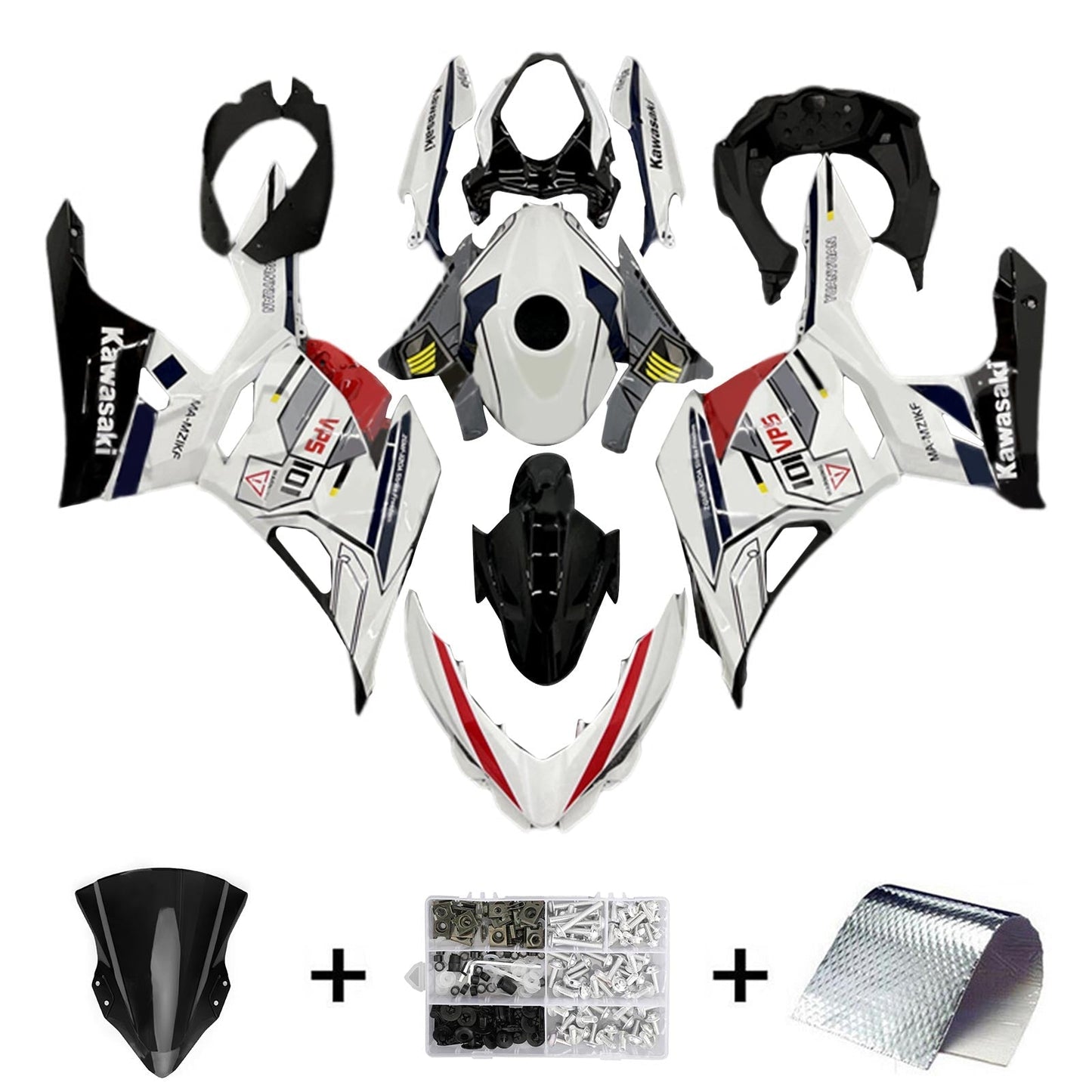2018-2024 Kawasaki EX400 Ninja400 Fairing Kit Bodywork Plastic ABS