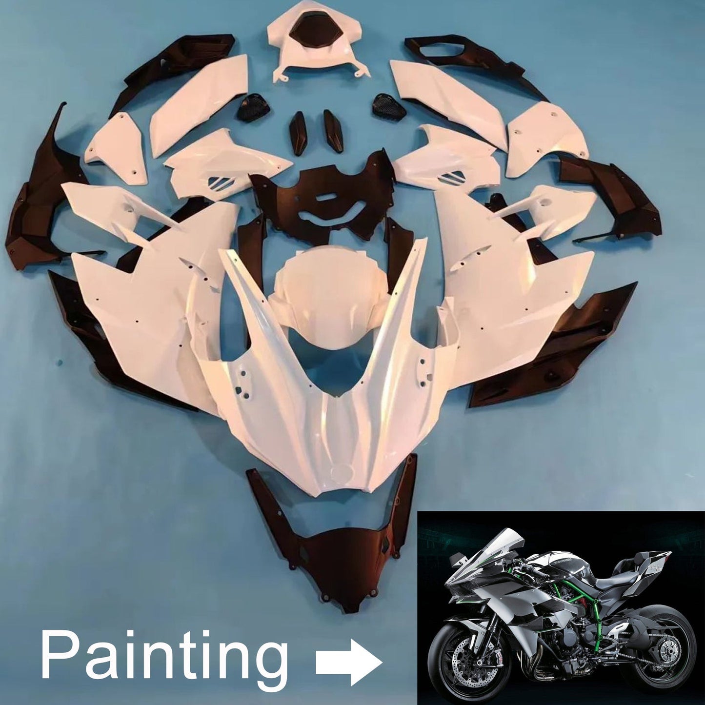 2015-2022 Kawasaki Ninja H2 Fairing Kit Bodywork ABS