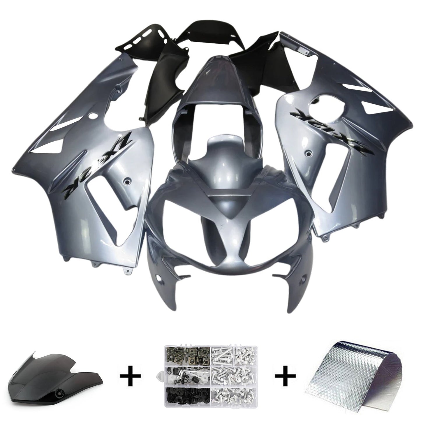 2002-2005 Kawasaki ZX12R Fairing Kit Bodywork Plastic ABS