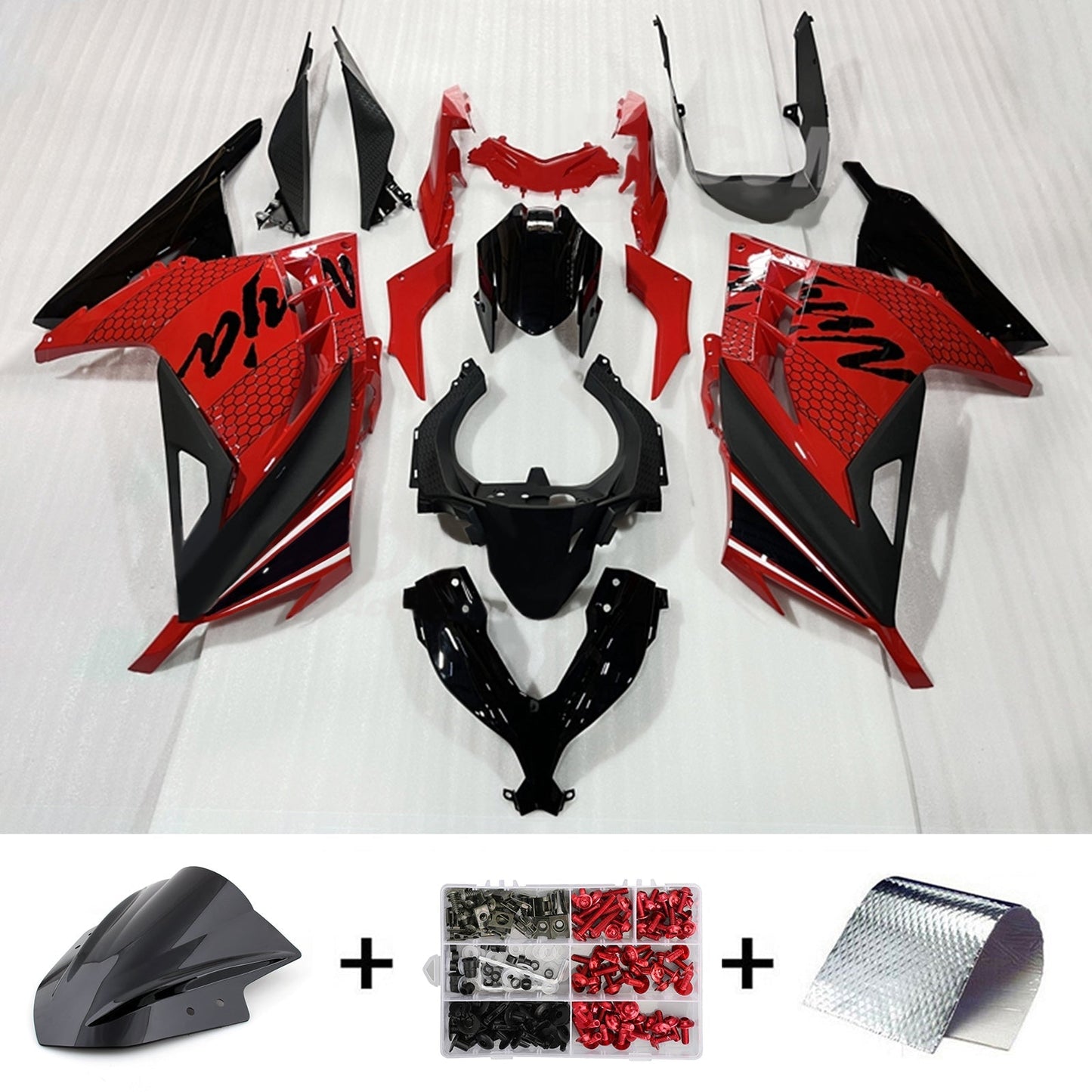 2013-2024 Kawasaki EX300 Ninja300 Fairing Kit Bodywork Plastic ABS