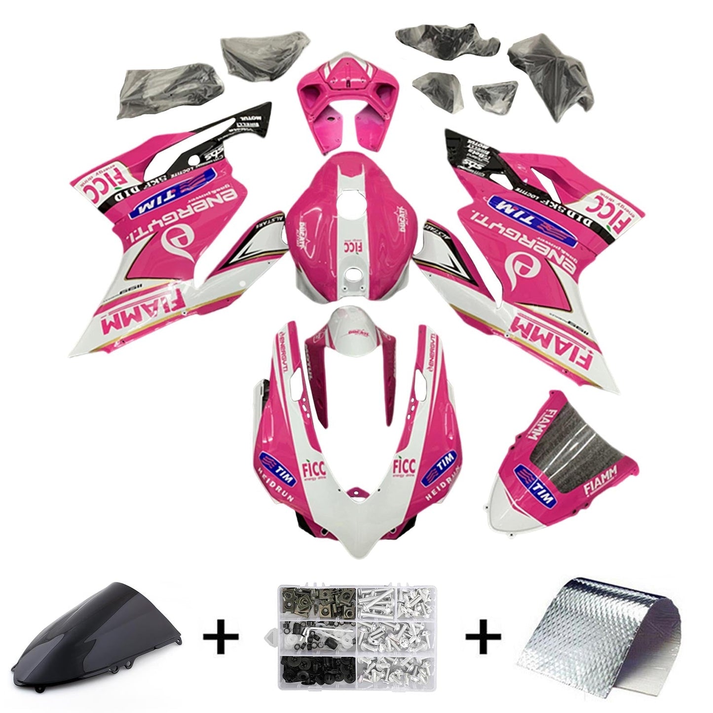 2012-2015 Ducati 1199 899 Fairing Kit Bodywork Plastic ABS