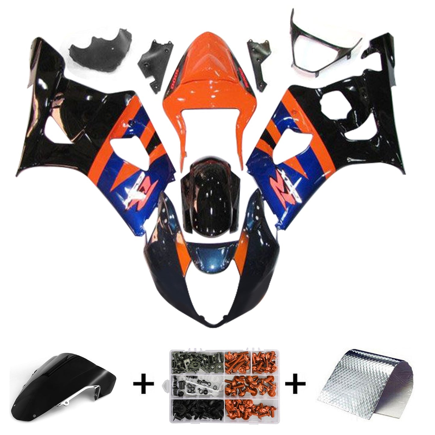2003-2004 Suzuki GSXR1000 K3 Fairing Kit Bodywork Plastic ABS