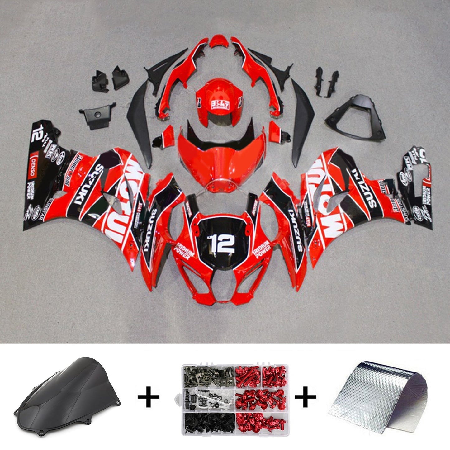 2017-2024 Suzuki GSXR1000 K17 Fairing Kit Bodywork Plastic ABS