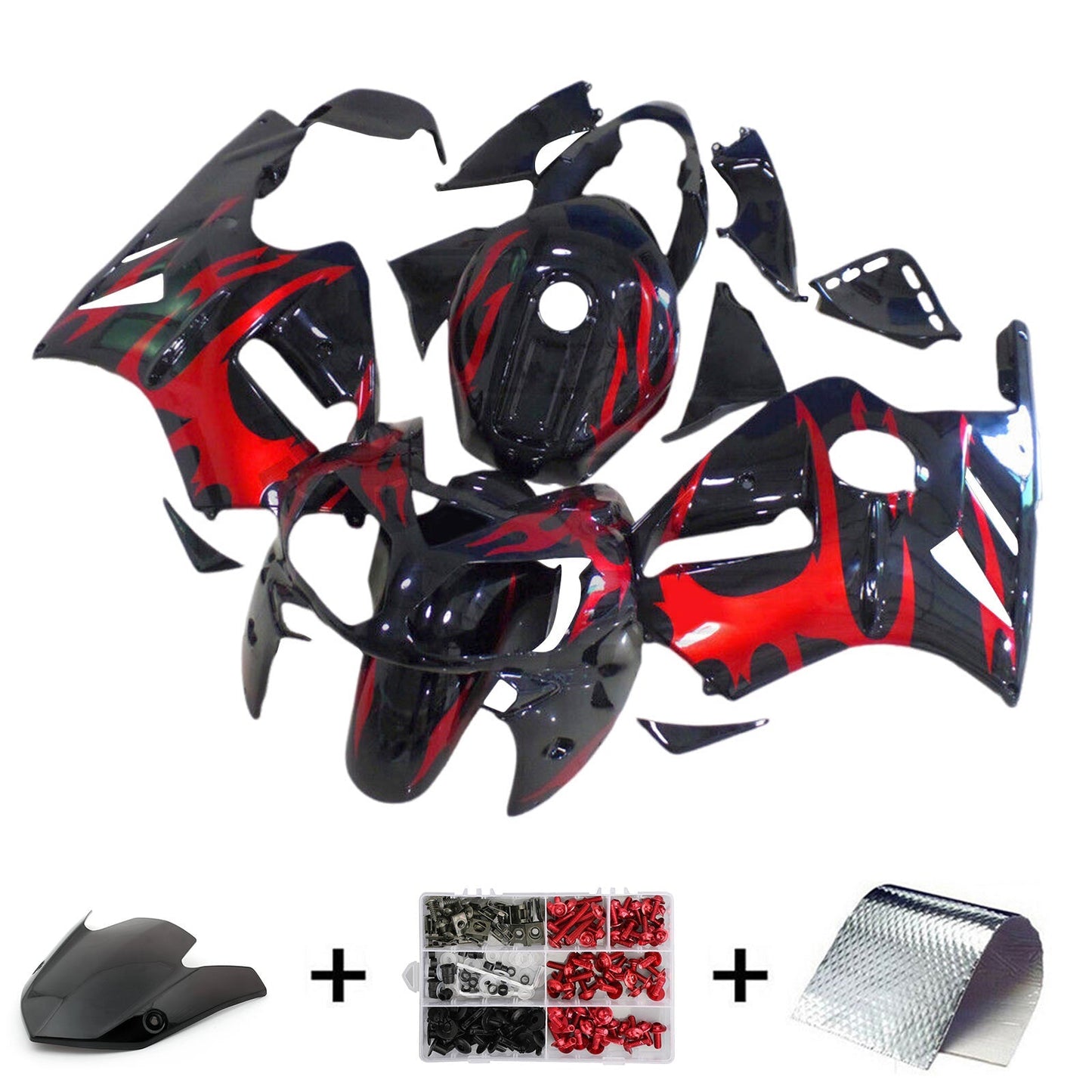 2002-2005 Kawasaki ZX12R Fairing Kit Bodywork Plastic ABS