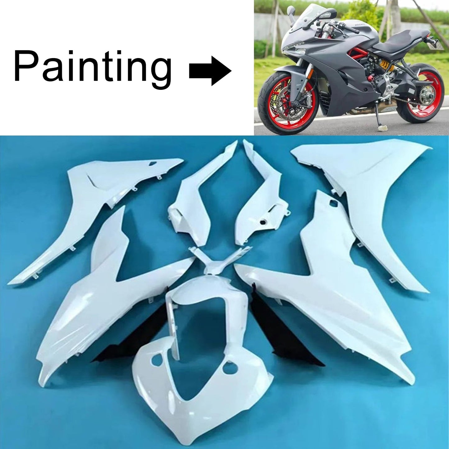 2017-2020 Ducati Supersport 939 939S Fairing Kit Bodywork