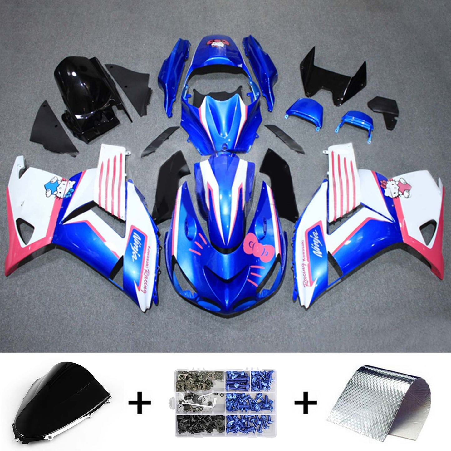 2006-2011 Kawasaki ZX14R Fairing Kit Bodywork Plastic ABS
