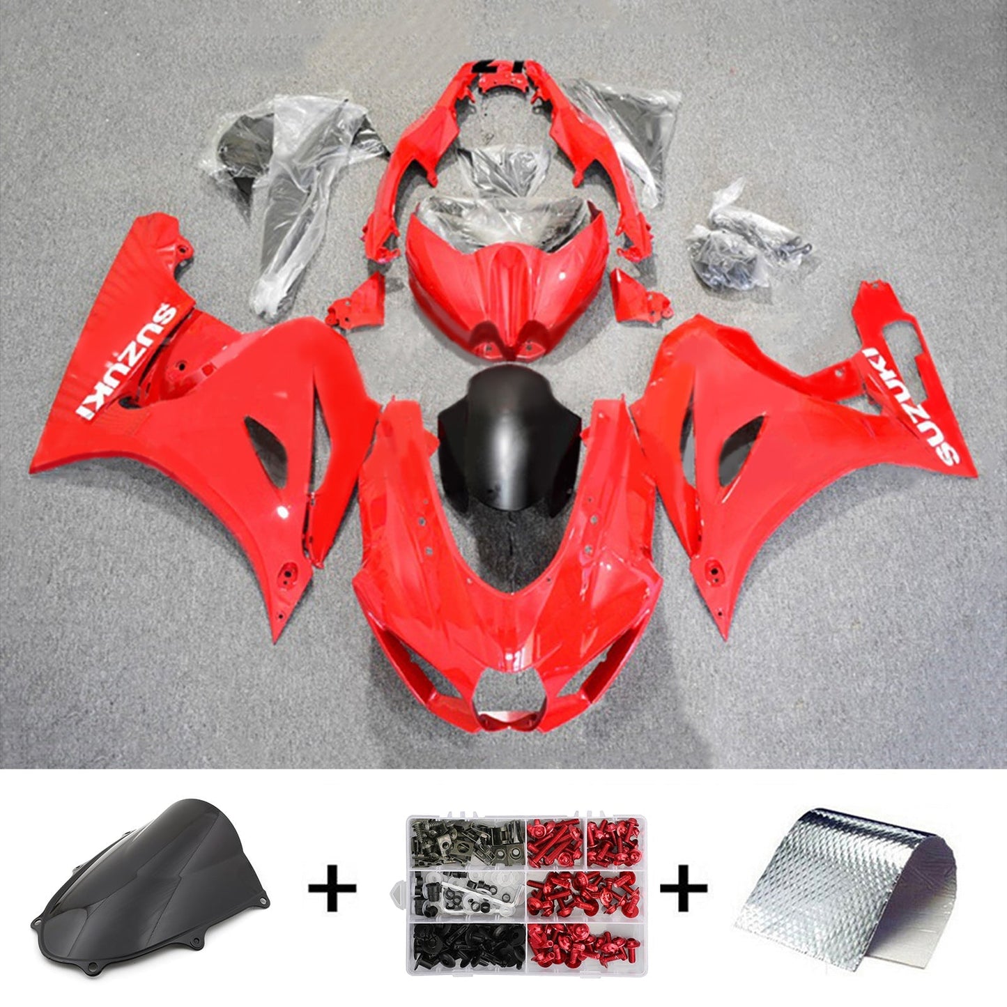2017-2024 Suzuki GSXR1000 K17 Fairing Kit Bodywork Plastic ABS
