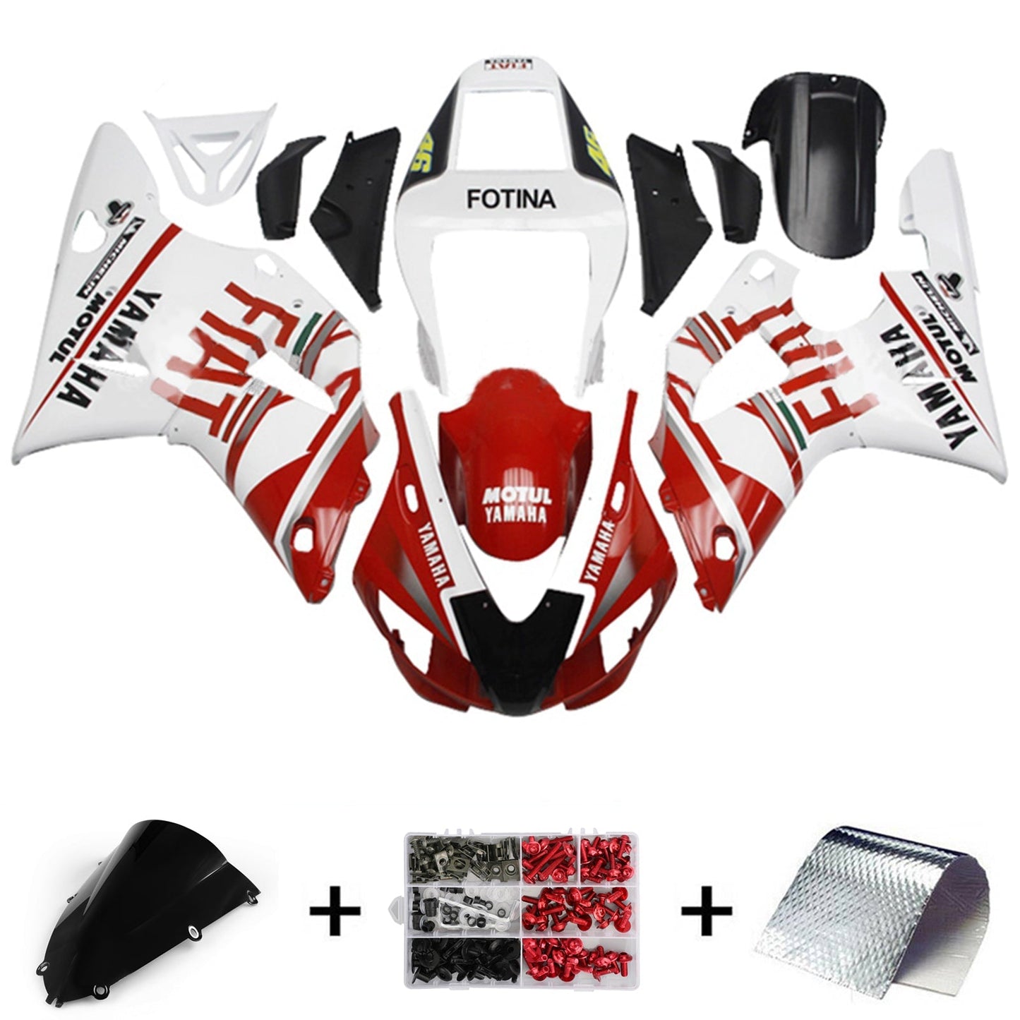 1998-1999 Yamaha YZF 1000 R1 Fairing Kit Bodywork Plastic ABS
