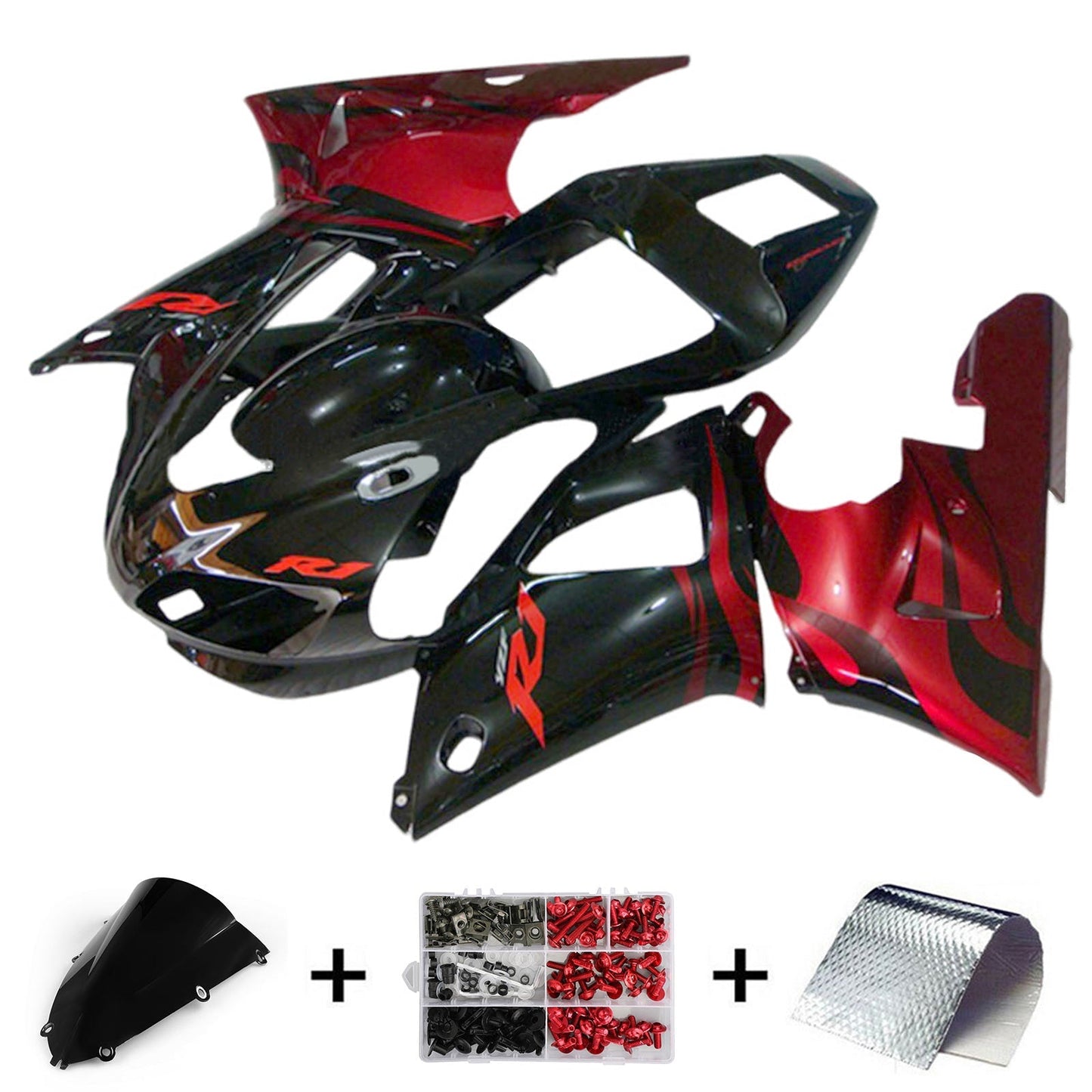 1998-1999 Yamaha YZF-R1 Fairing Kit Bodywork Plastic ABS