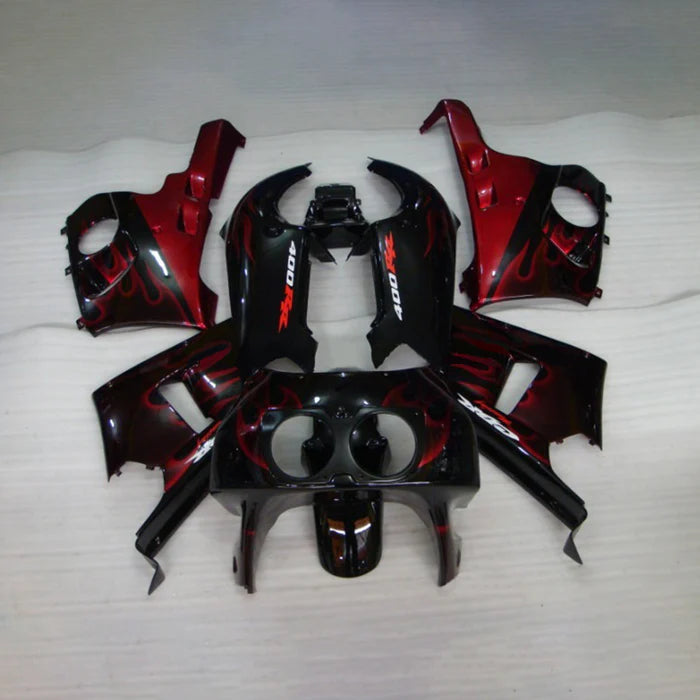 1990-1999 Honda CBR400RR NC29 Fairing Black & Red Kit