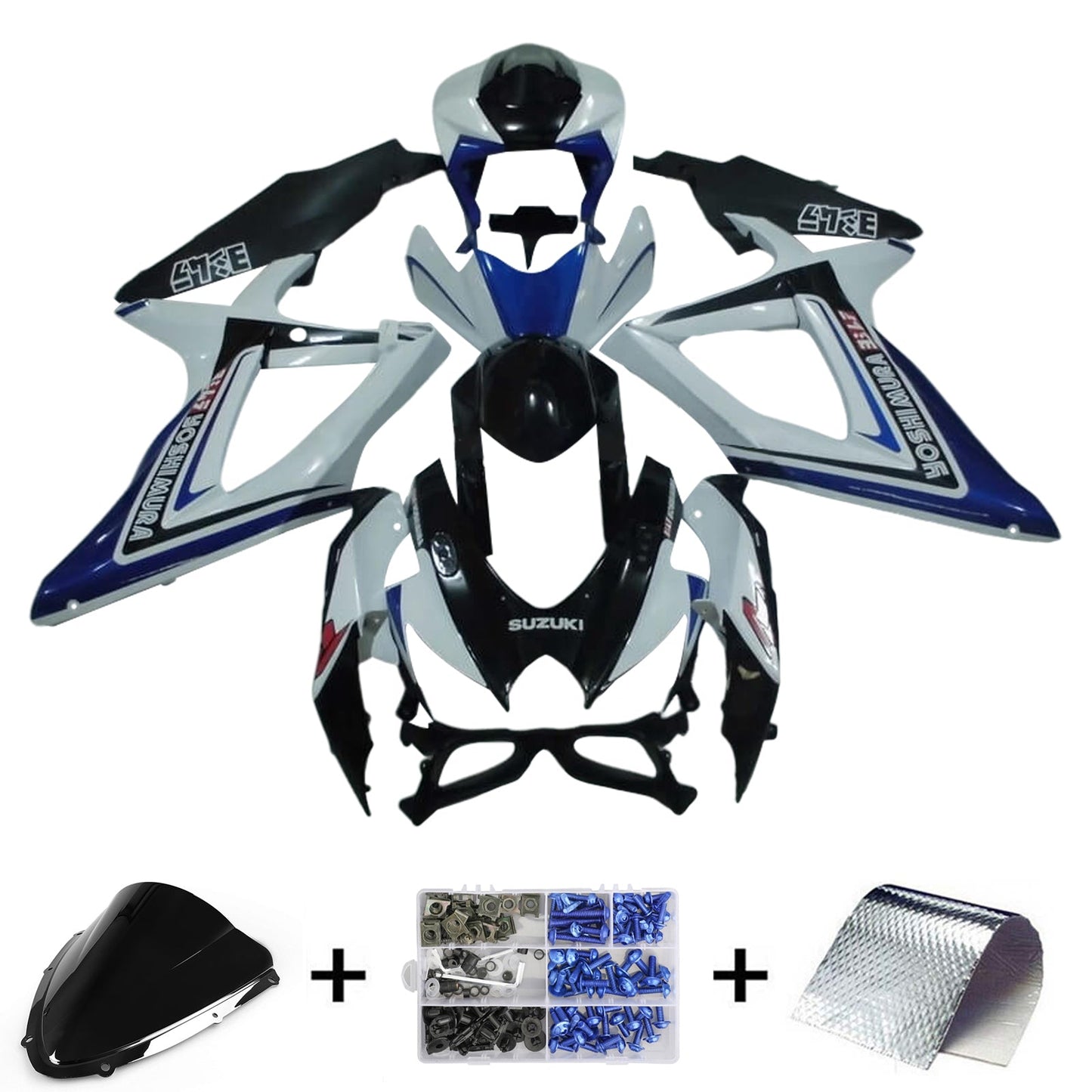 2008-2010 Suzuki GSXR 600/750 K8 Fairing Kit Bodywork Plastic ABS