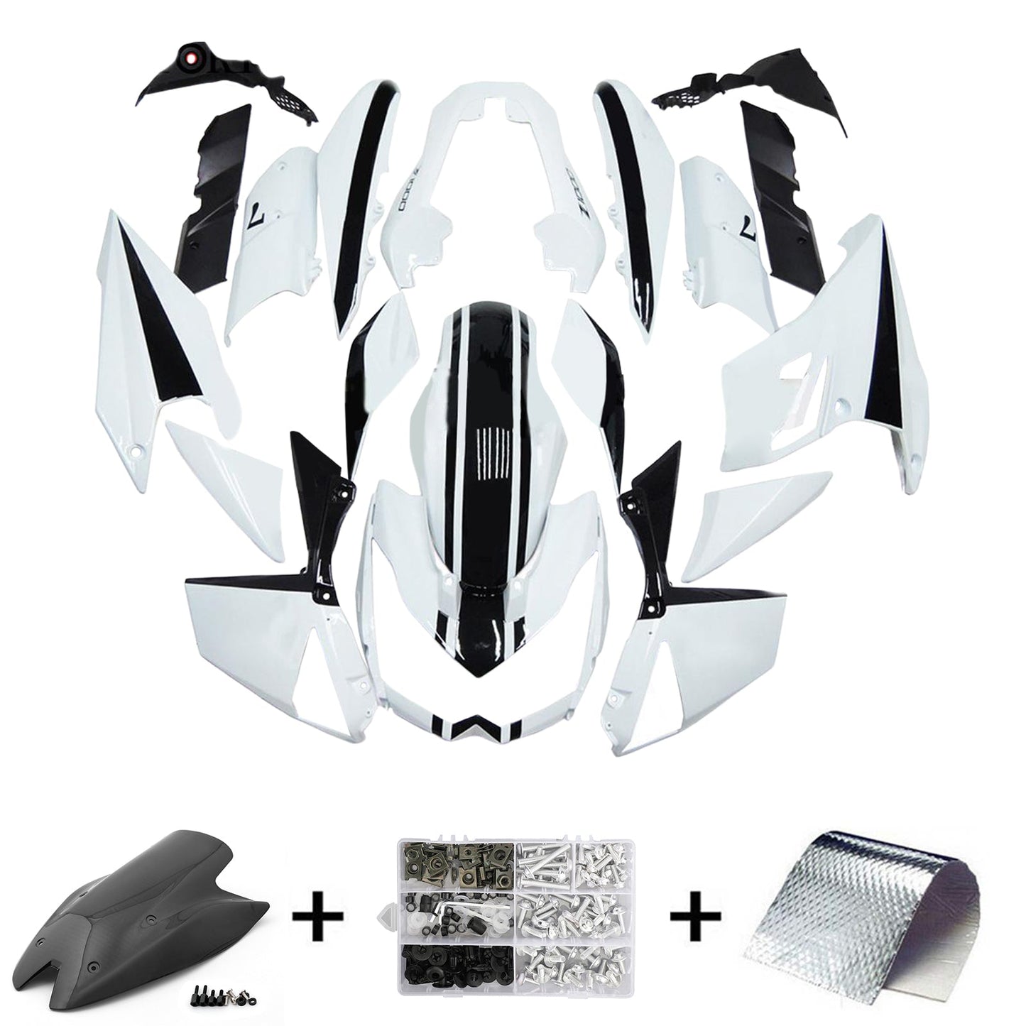 2010-2013 Kawasaki Z1000 Fairing Kit Bodywork Plastic ABS