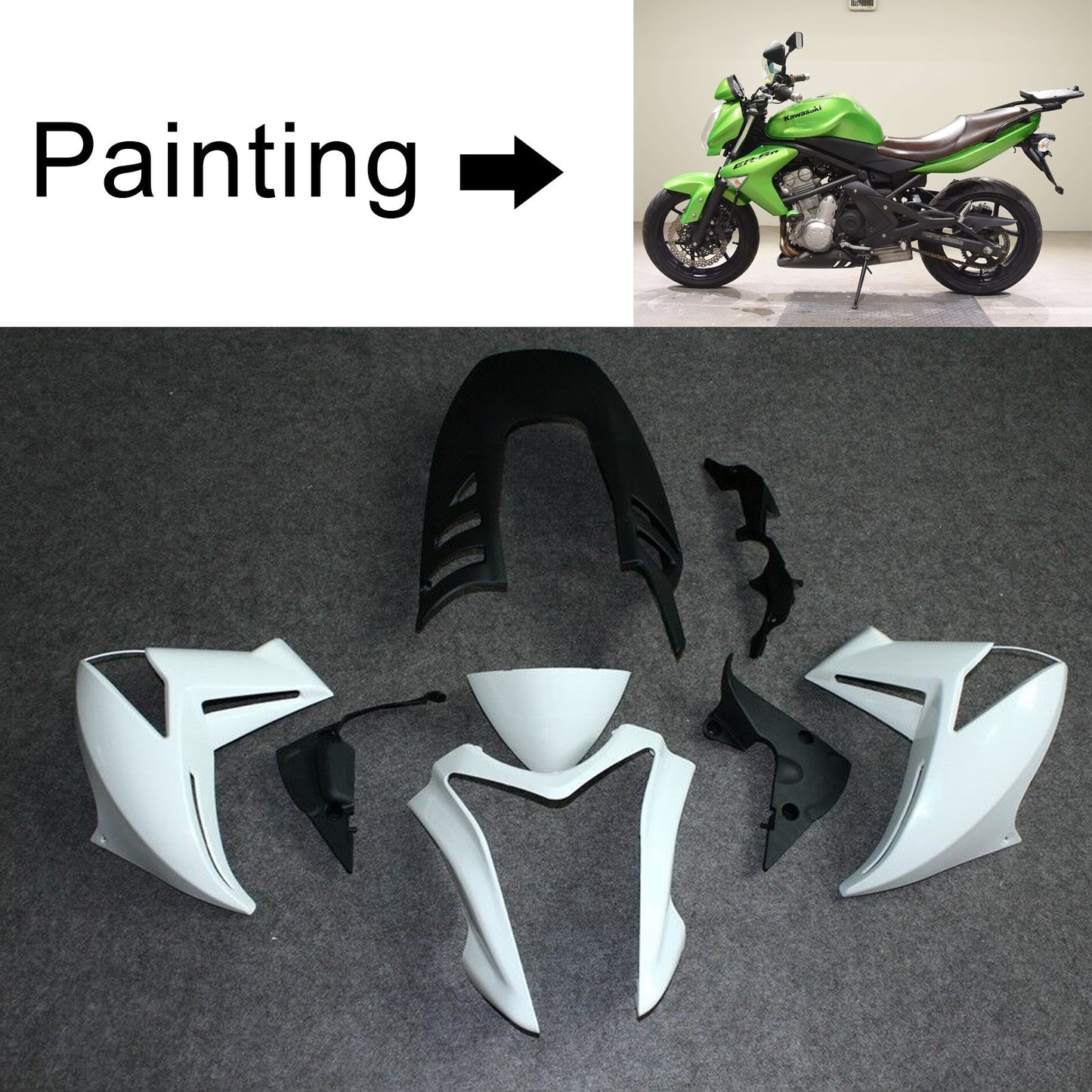 2009-2011 Kawasaki ER-6N ER6N Fairing Kit Bodywork