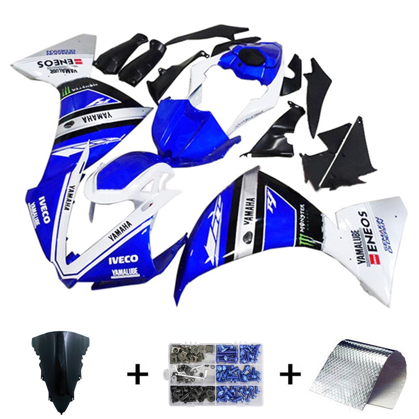 2009-2011 Yamaha YZF 1000 R1 Fairing Kit Bodywork Plastic ABS
