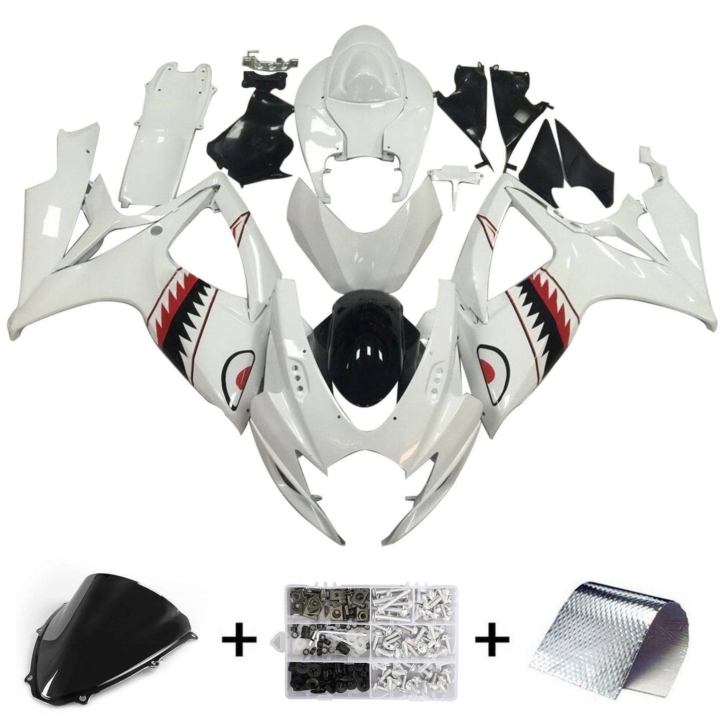 2006-2007 Suzuki GSXR 600/750 K6 Fairing Kit Bodywork Plastic ABS