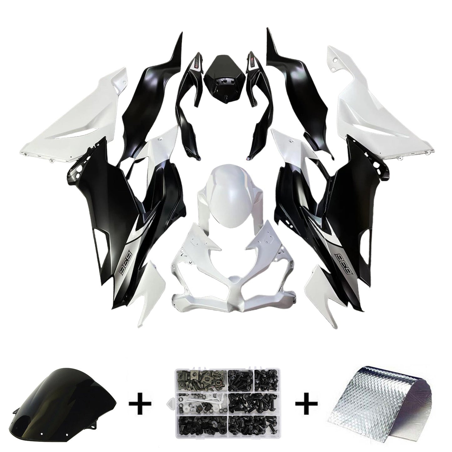 2019-2023 Kawasaki ZX6R Fairing Kit Bodywork Plastic ABS