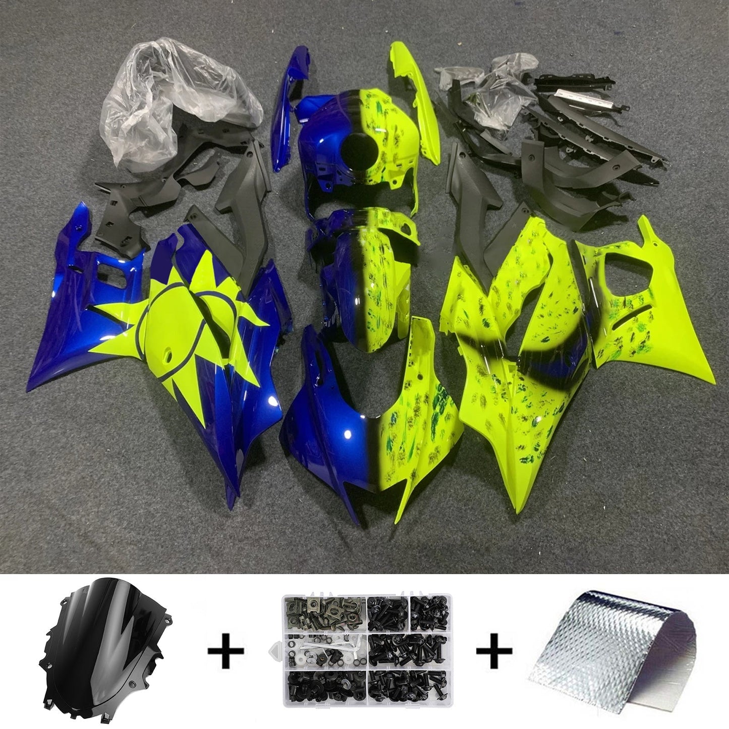 2019-2021 Yamaha YZF-R3 R25 Fairing Kit Bodywork Plastic ABS