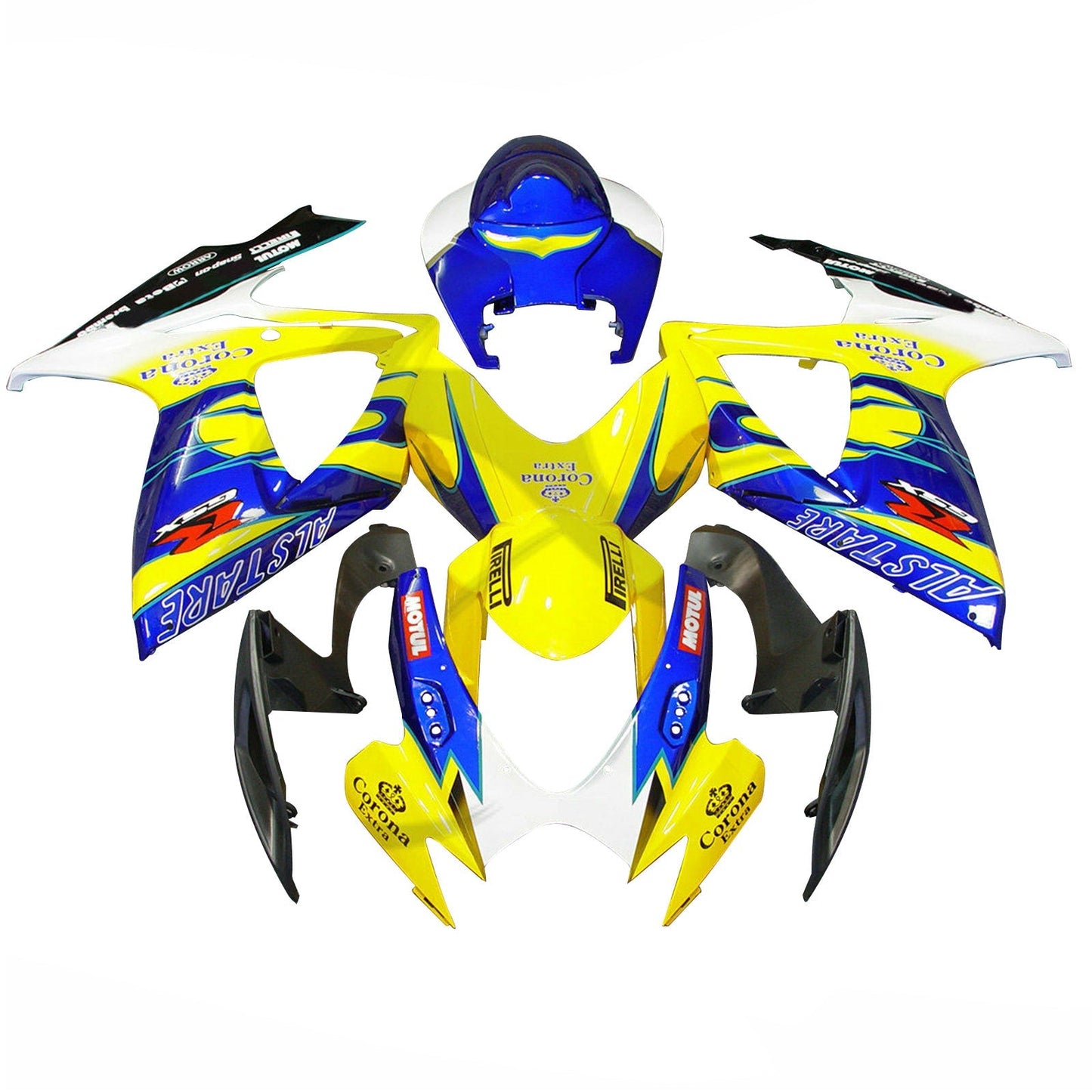 2006-2007 Fairing Set For SUZUKI GSXR 600 750 K6 Yellow Generic