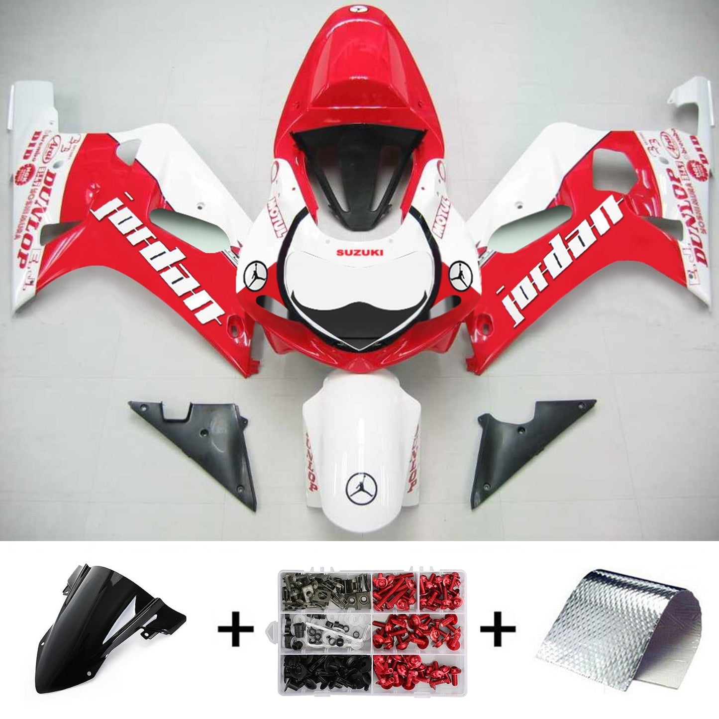 2001-2003 Suzuki GSXR750 Fairing Kit Bodywork Plastic ABS