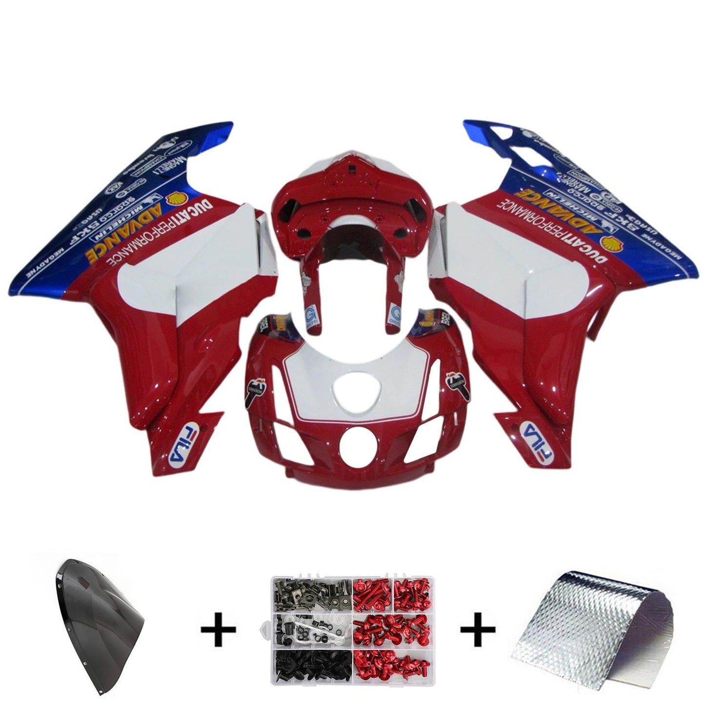 2003 2004 Ducati 999 749 Fairing Kit Bodywork ABS