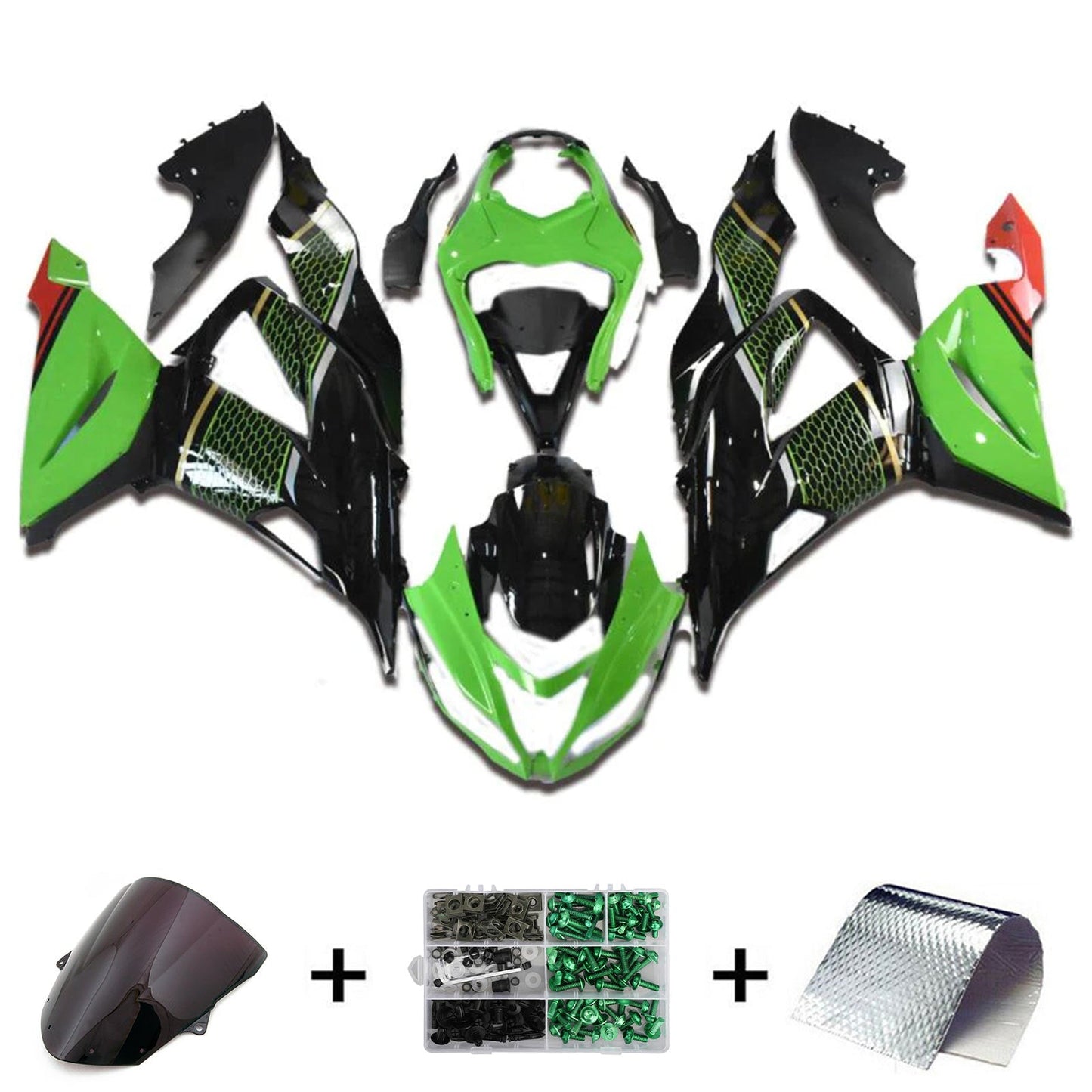 2013-2018 Kawasaki ZX6R 636 Fairing Kit Bodywork Plastic ABS