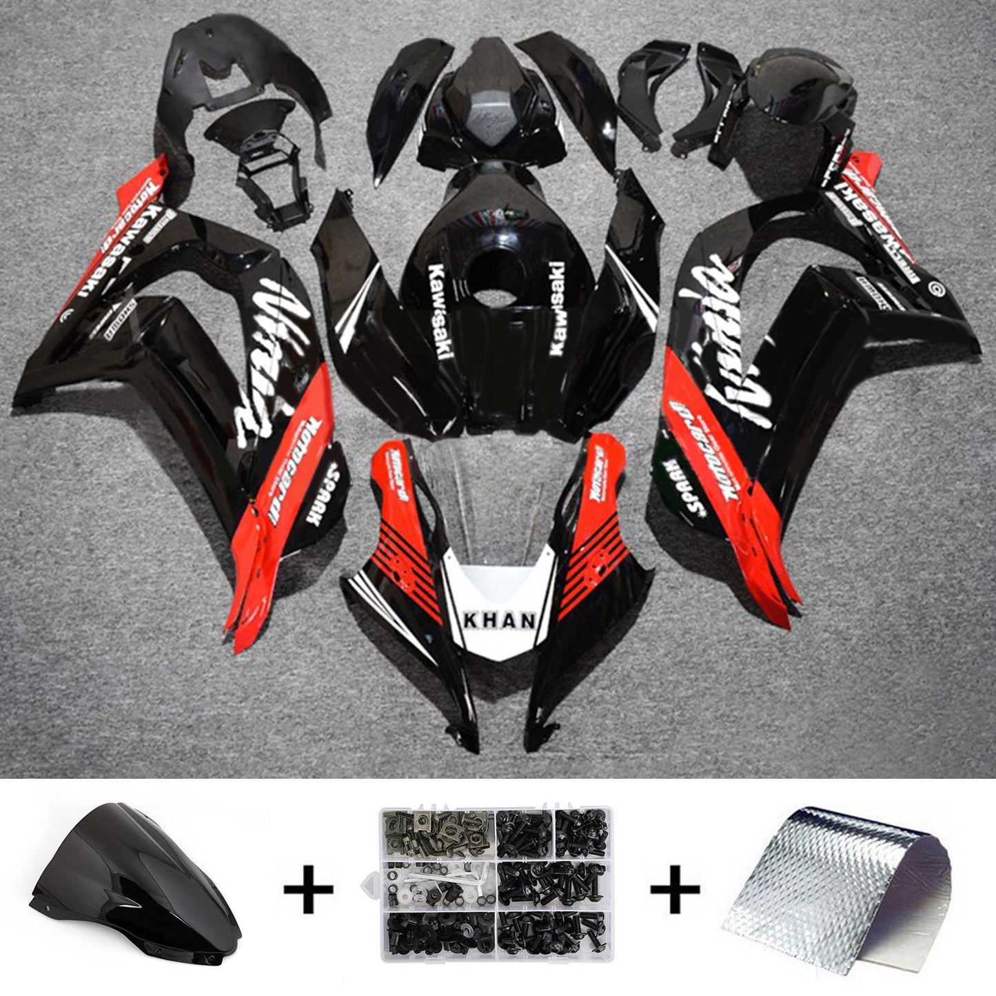 2016-2020 Kawasaki ZX10R Fairing Kit Bodywork Plastic ABS