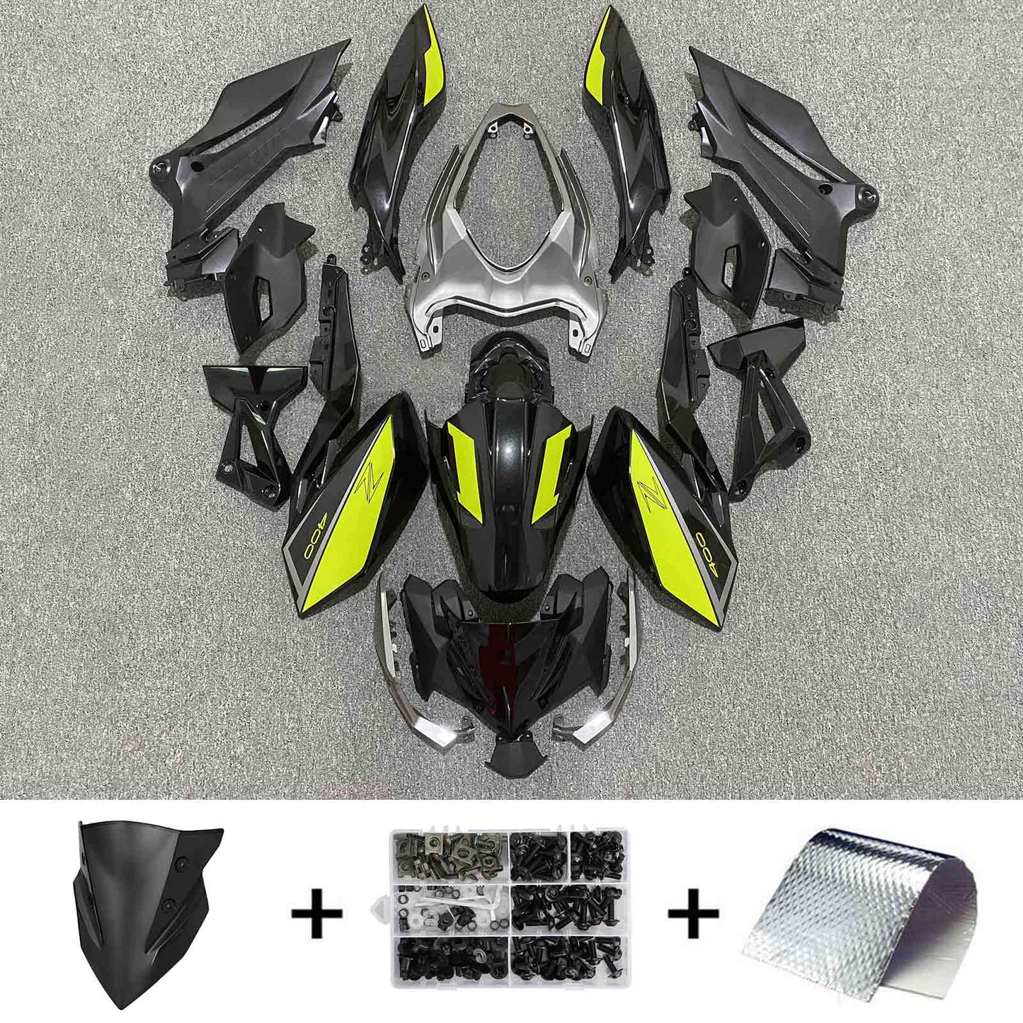2018-2024 Kawasaki Z400 Fairing Kit Bodywork Plastic ABS
