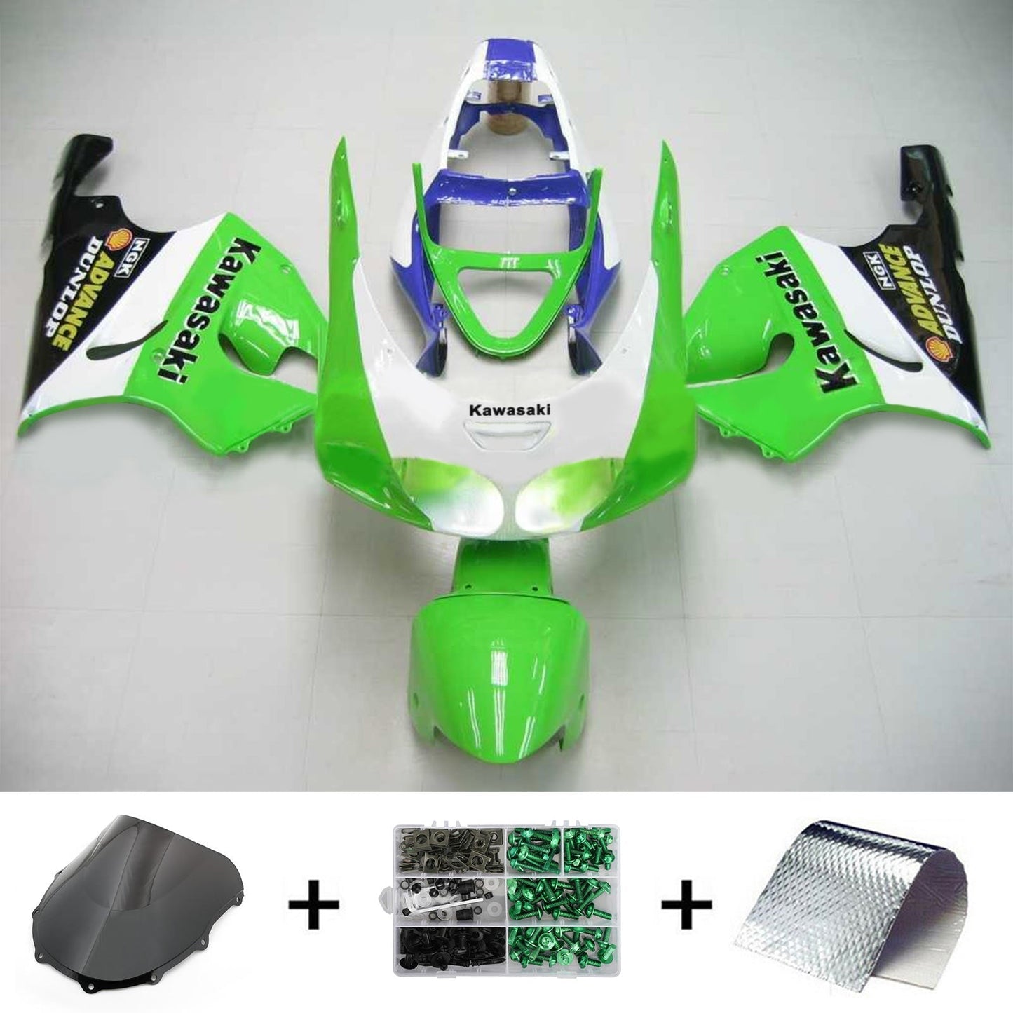 1996-2003 Kawasaki ZX7R Fairing Kit Bodywork Plastic ABS