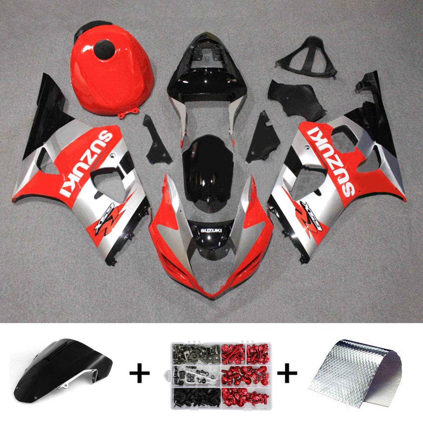 2003-2004 Suzuki GSXR1000 K3 Fairing Kit Bodywork Plastic ABS
