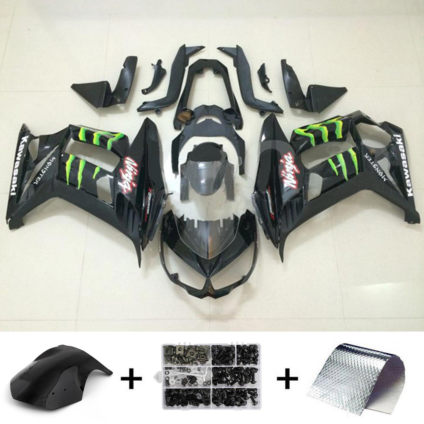 2010-2015 Kawasaki Z1000SX Fairing Kit Bodywork Plastic ABS