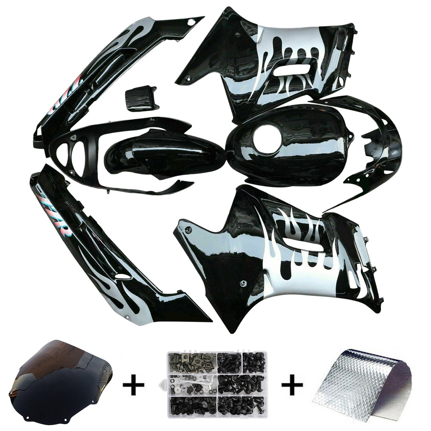 1996-2007 Kawasaki ZZR250 Fairing Kit Bodywork ABS