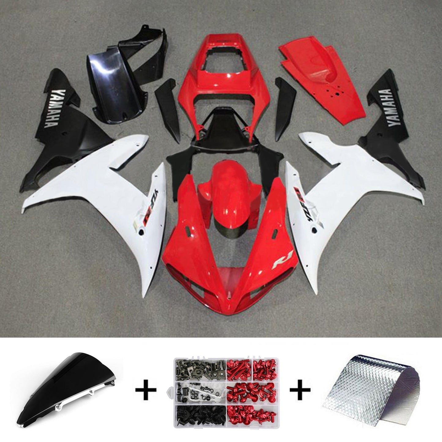 2002-2003 Yamaha YZF-R1 Fairing Kit Bodywork Plastic ABS