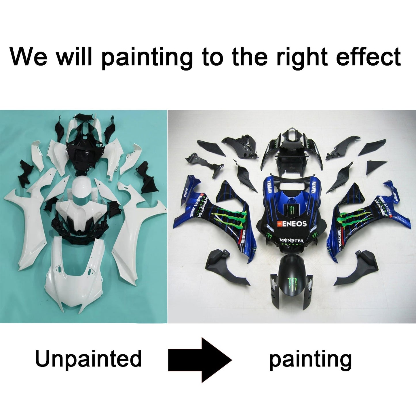 2020-2024 Yamaha YZF R1 Fairing Kit Bodywork Plastic ABS