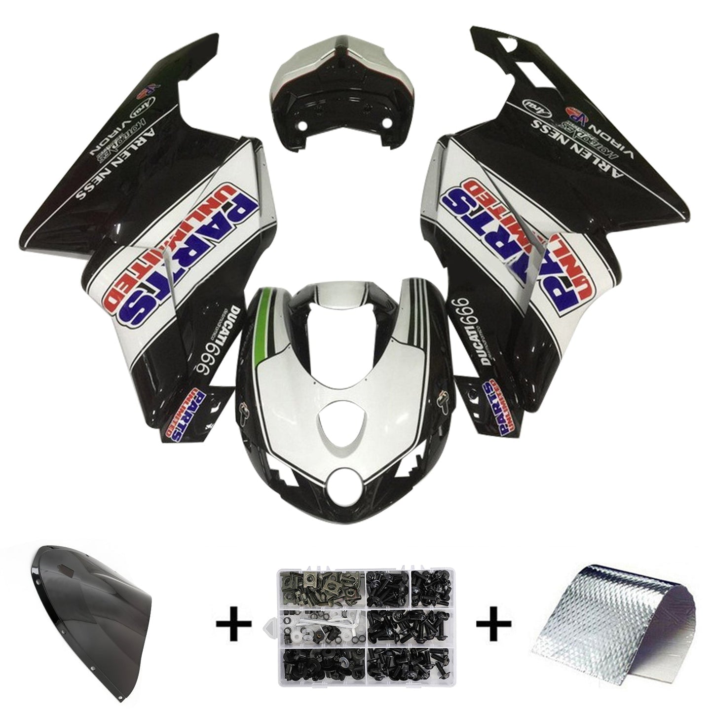 2005 2006 Ducati 999 749 Fairing Kit Bodywork ABS