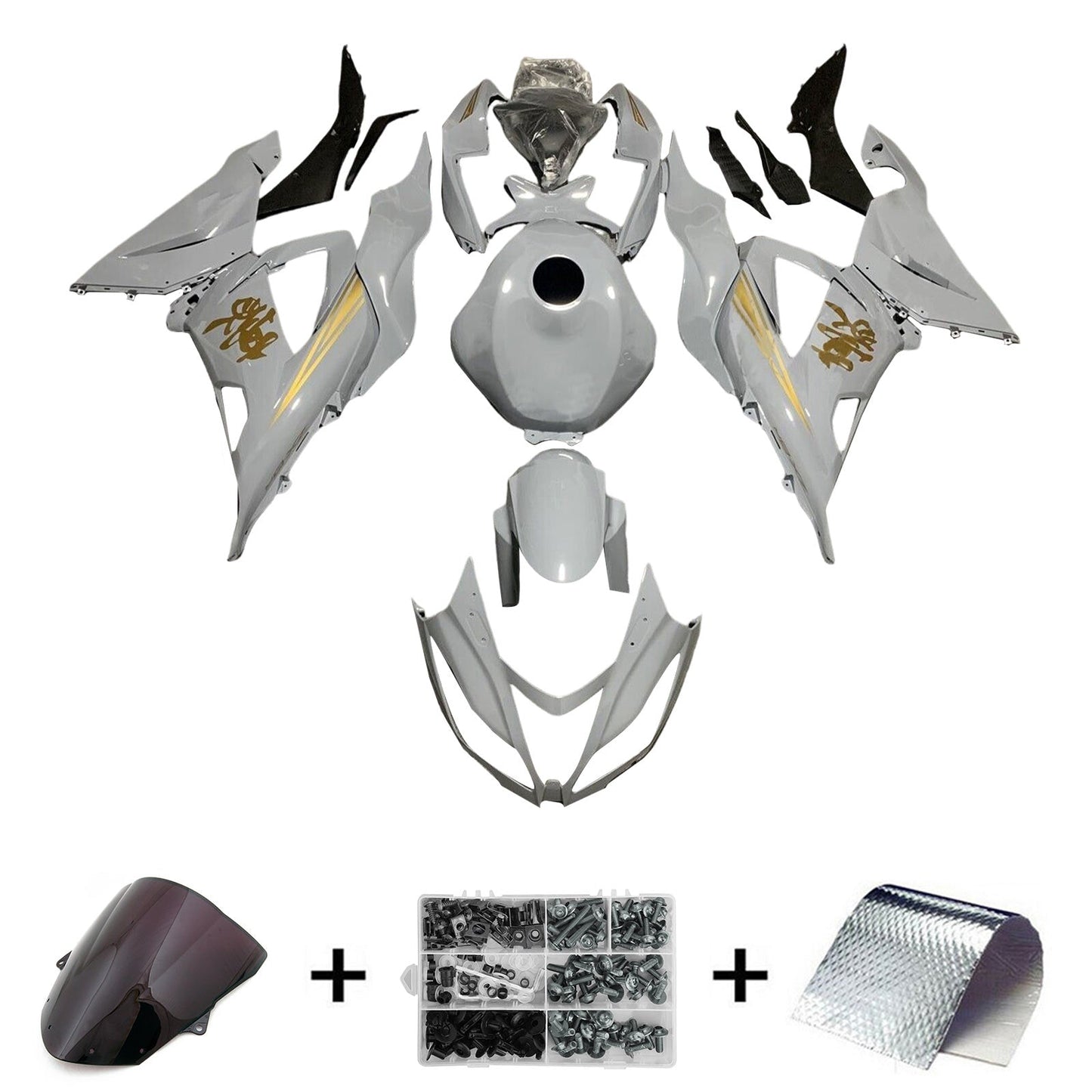 2013-2018 Kawasaki ZX6R 636 Fairing Kit Bodywork Plastic ABS