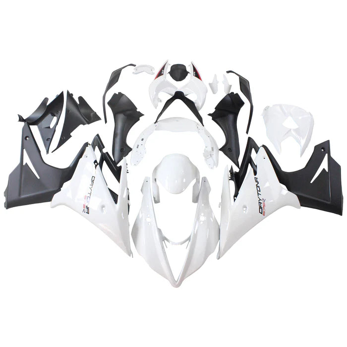 Daytona 675 2013-2017 White & Black Fairing Kit