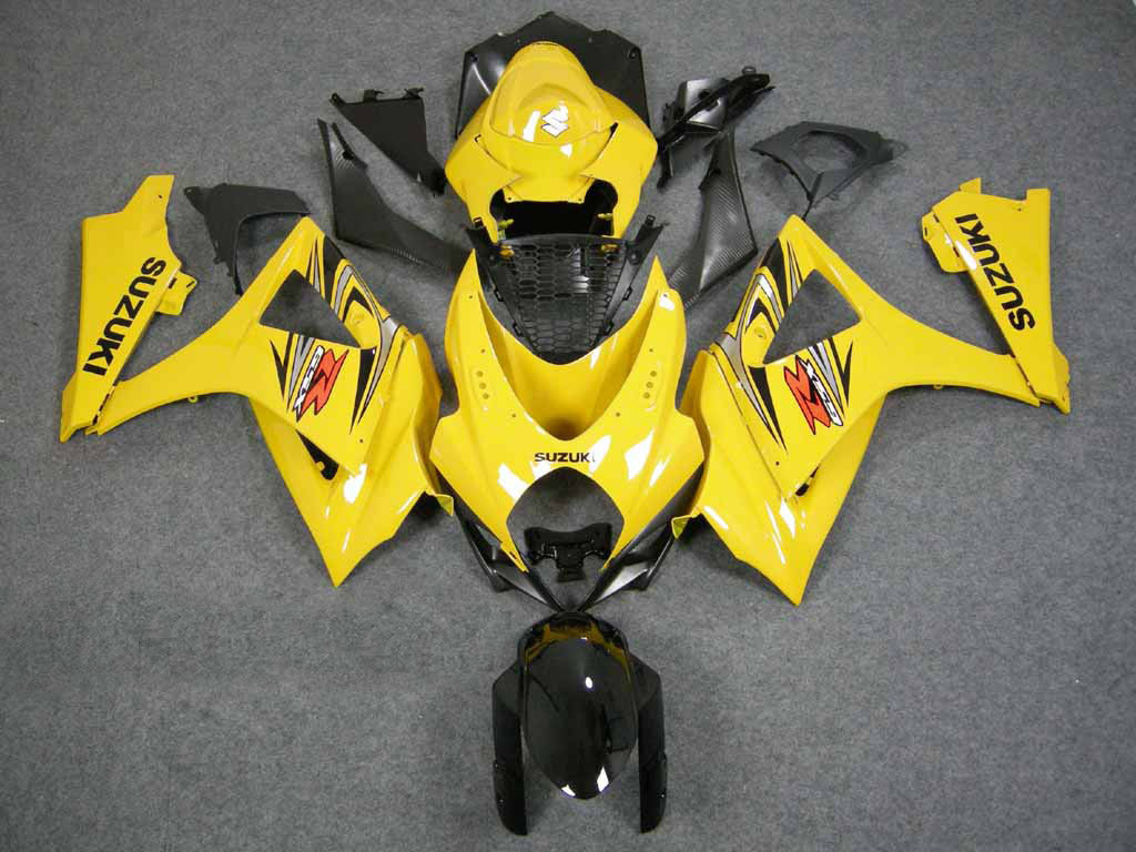 2007-2008 Fairings Suzuki GSXR 1000 Yellow Black GSXR