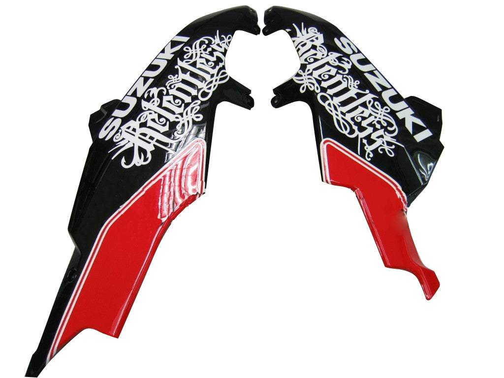 2008-2010 Fairings Suzuki GSXR 600 750 Black Red Relentless Generic