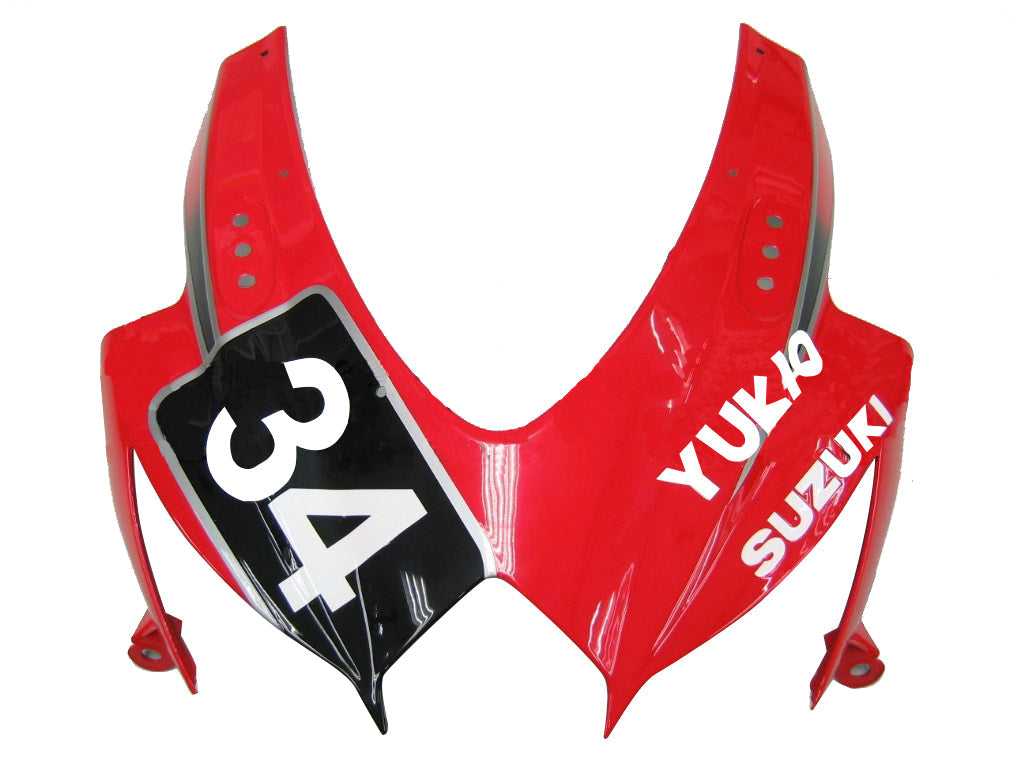 2008-2010 Fairings Suzuki GSXR 600 750 Red Black No.34 Suzuki Generic