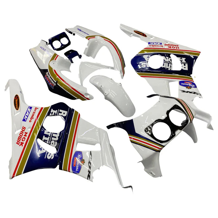 1990-1999 Honda CBR400RR NC29 Fairing Yellow & Blue Stripe Kit