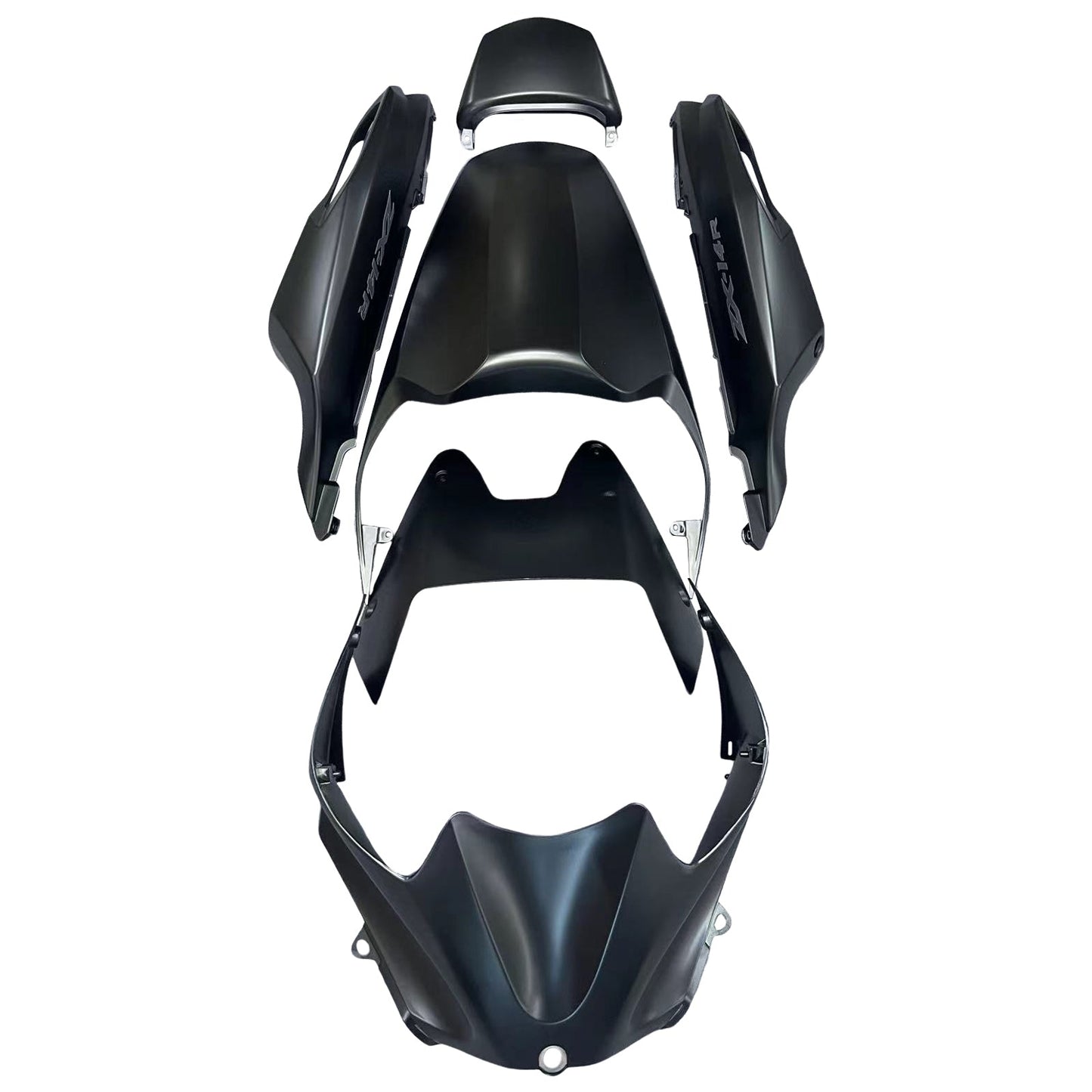 2012-2022 Fairings Plastics Kawasaki ZX14R Ninja Black Red Generic