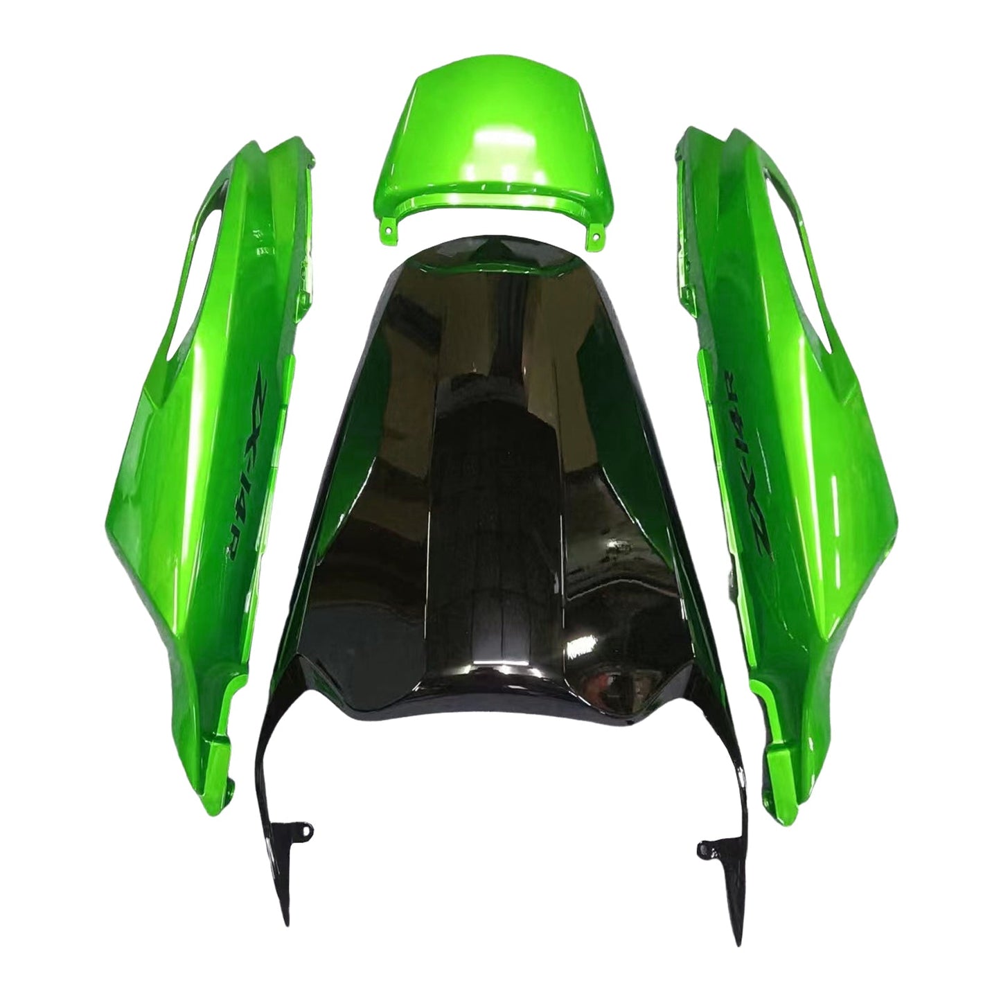 2012-2022 Fairings Plastics Kawasaki ZX14R Ninja Green Black Generic