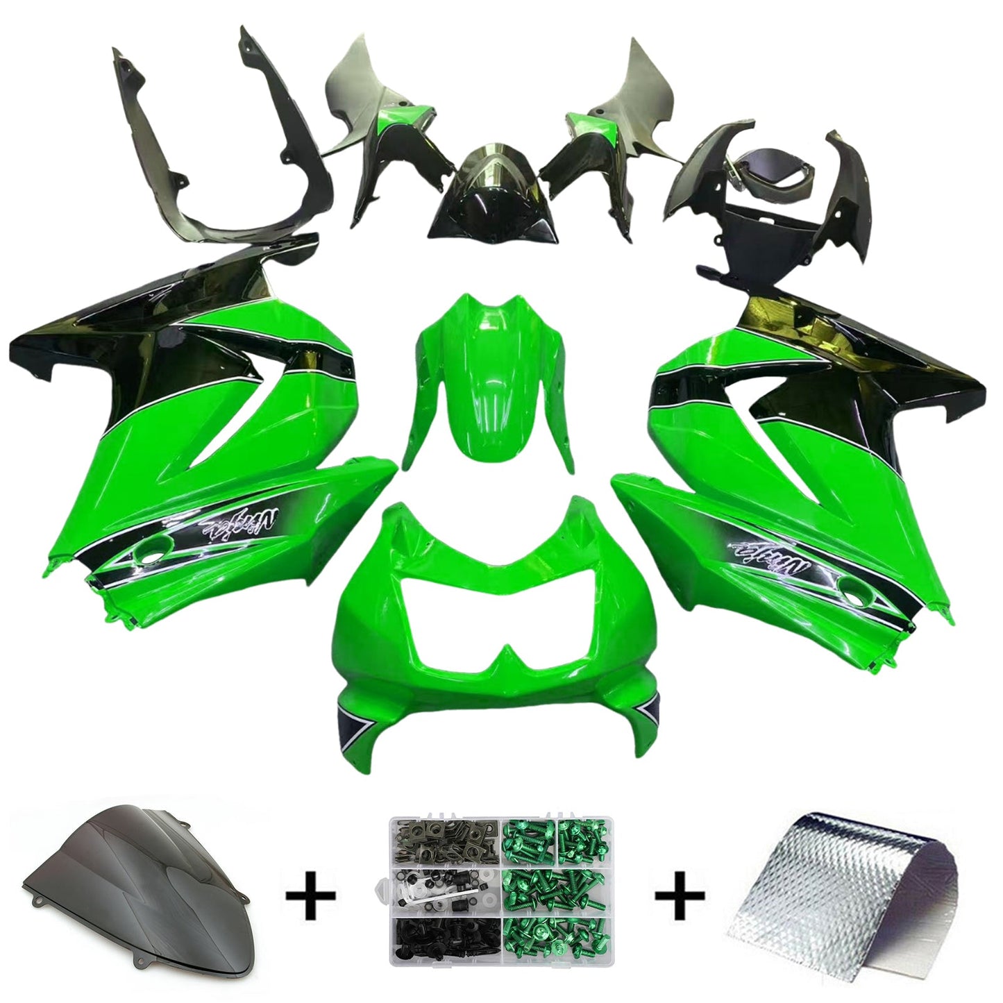2008-2012 Kawasaki EX250/Ninja250R Fairing Kit Bodywork Plastic ABS