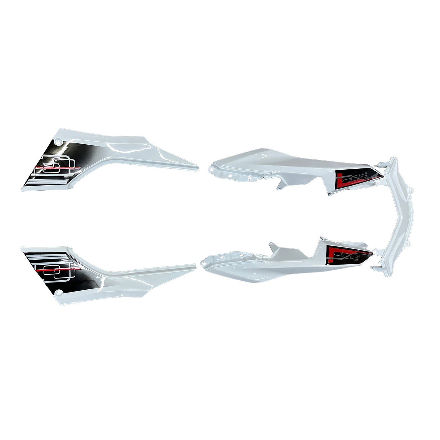 2013-2024 Fairings Plastics Kawasaki Ninja 300R EX300R White Art Ninja Generic