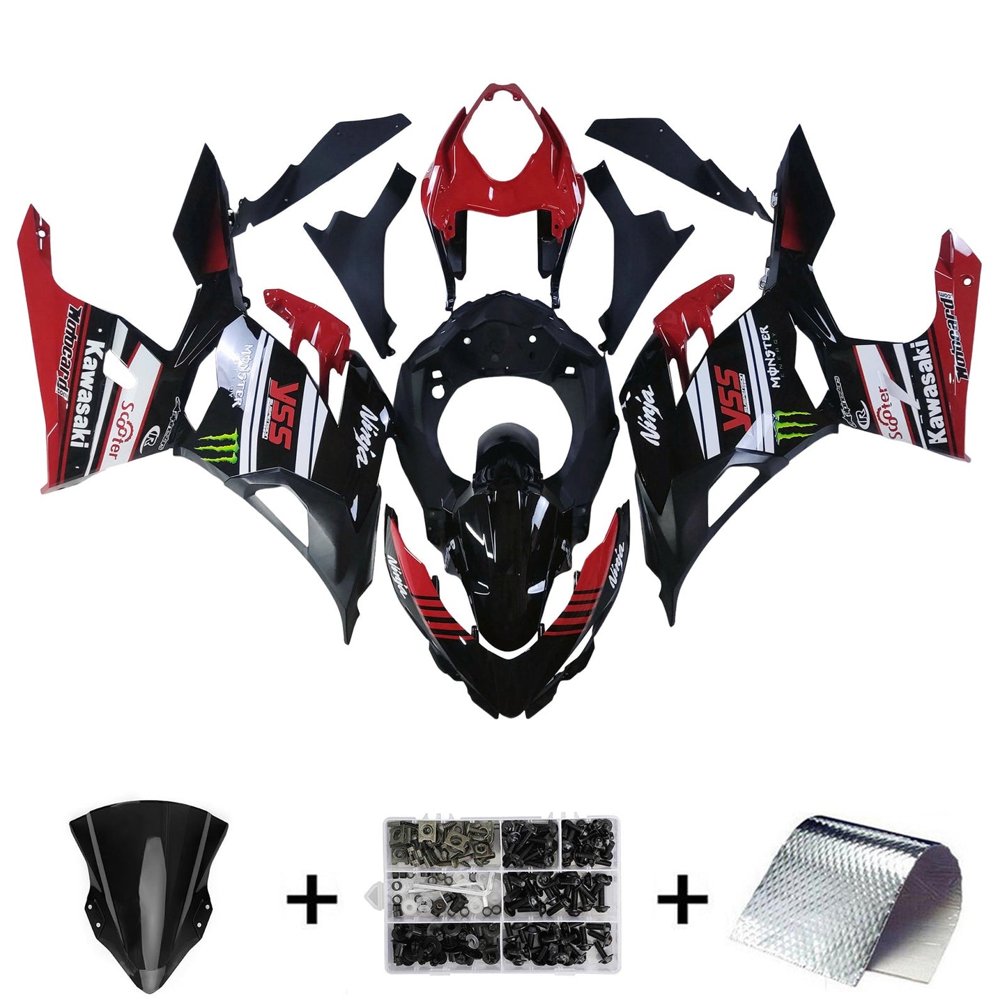 2018-2024 Kawasaki EX400 Ninja400 Fairing Kit Bodywork Plastic ABS