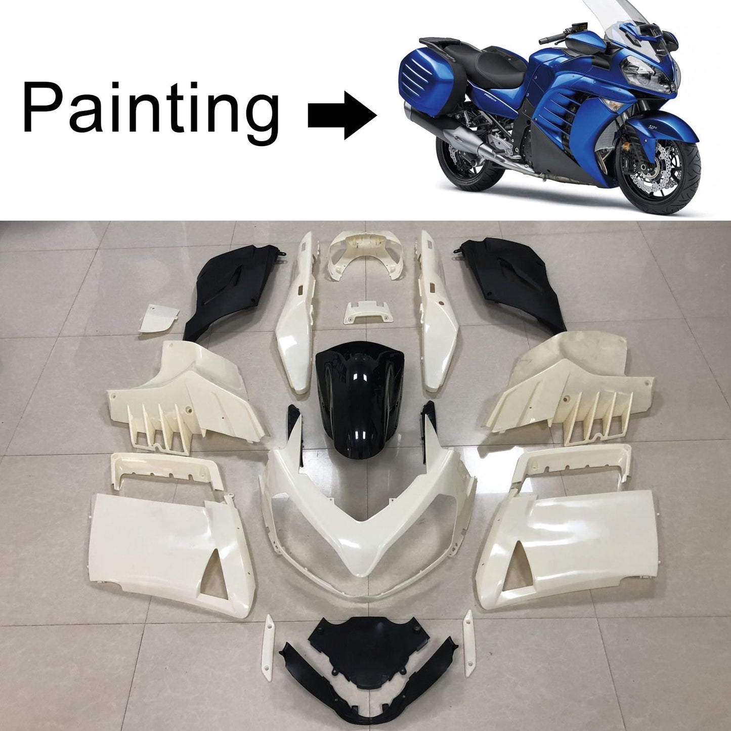 2007-2009 Kawasaki GTR1400 ZG1400 Fairing Kit