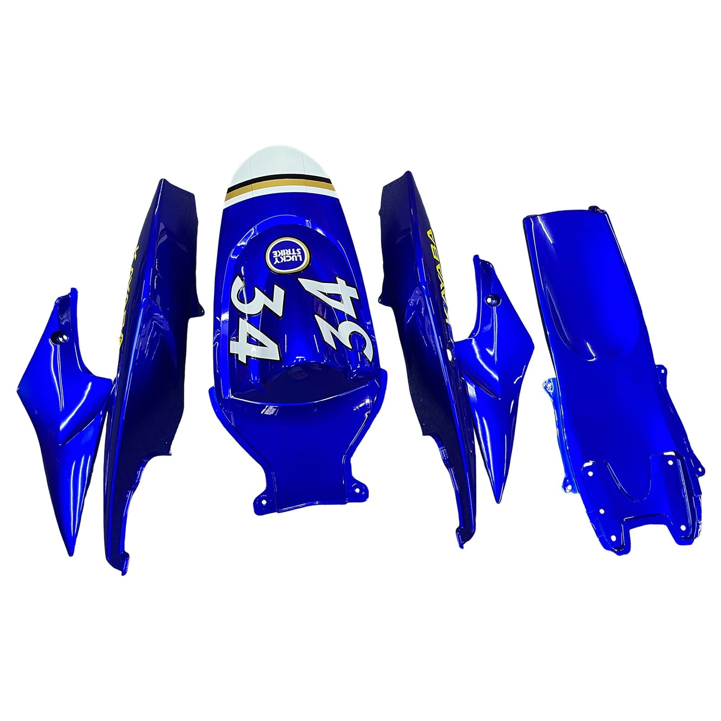 2006-2007 Fairings Suzuki GSXR 600 750 White Blue Lucky Strike Generic
