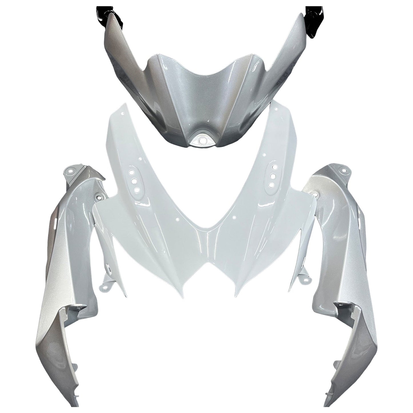 2008-2010 Fairings Suzuki GSXR 600 750 Silver White GSXR